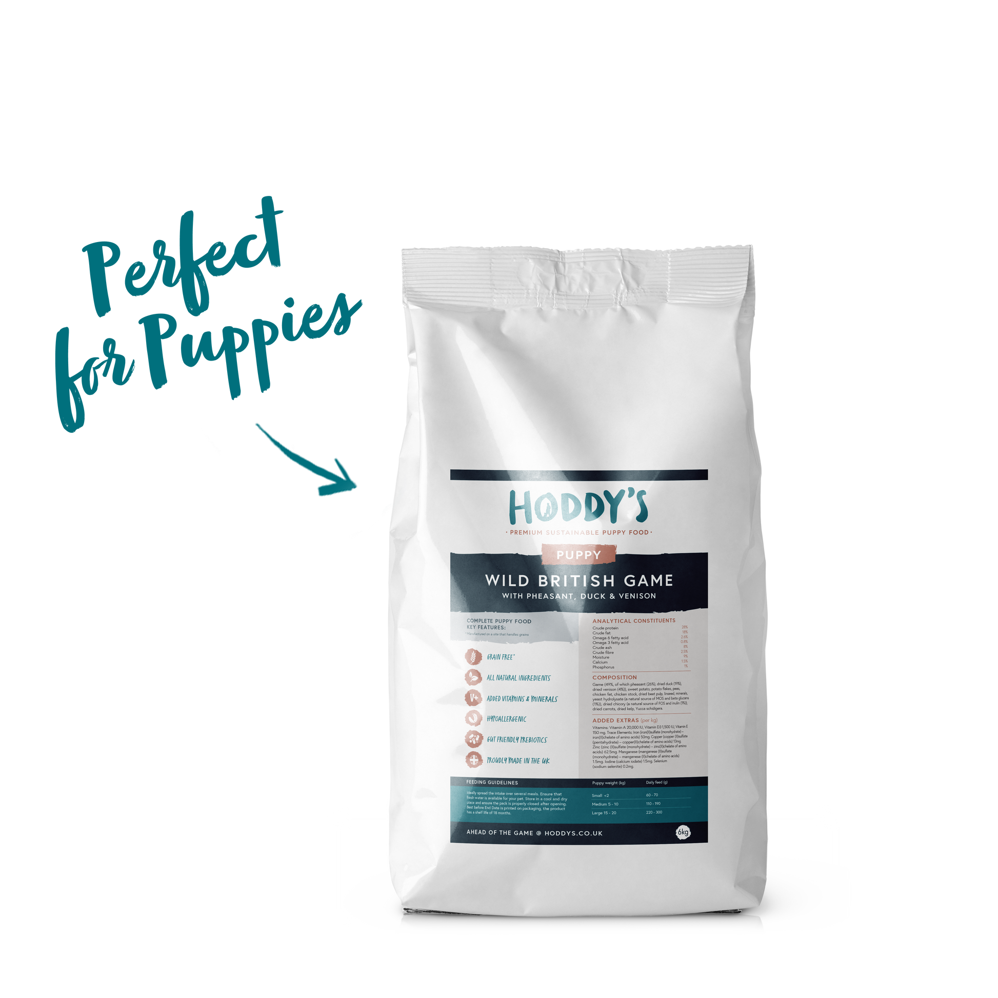 Hoddy's Wild British Game for Puppies - 6kg - Premium  from Hoddy's Premium Dog Food - Just £45! Shop now at Hoddy's Premium Dog Food